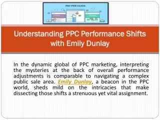 Understanding PPC Performance Shifts with Emily Dunlay!!
