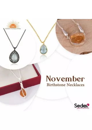 DWS Jewellery: Wholesale Price November Birthstone Necklaces in Jaipur -Shop Now