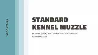 Standard Kennel Muzzle - Slaneyside Kennels
