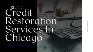 Credit Restoration Service In Chicago