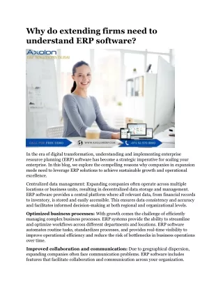 Why do extending firms need to understand ERP software