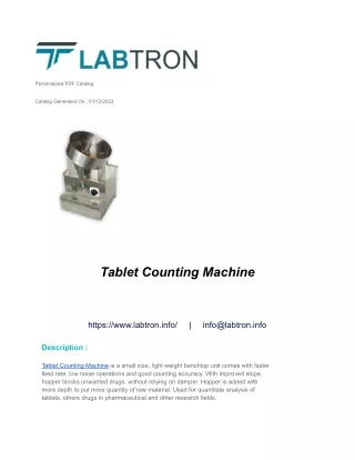 Tablet Counting Machine