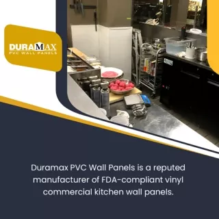 Give a new look to your commercial kitchen with PVC ceiling and wall panels