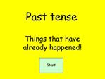 Past tense