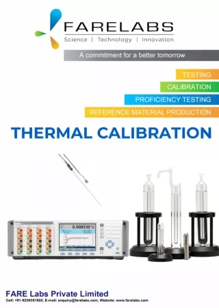 Calibration Services for All Types of Equipment at Fare Labs.