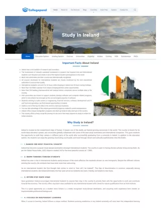 Study In Ireland Student Visa, Top Universities, Courses, Scholarships