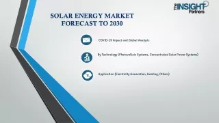 Solar Energy Market Trends 2030