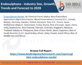 Endosulphane market