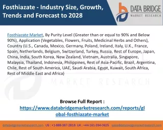 Fosthiazate market