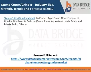Stump cuttergrinder market