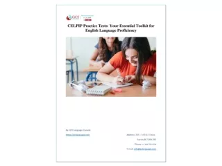 CELPIP Practice Tests Your Essential Toolkit for English Language Proficiency