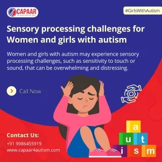 Sensory challenges for girls with autism | Autism Centre in Bangalore | CAPAAR