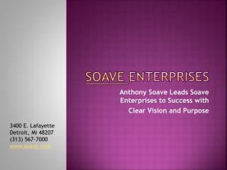 Anthony Soave Leads Soave Enterprises to Success with Clear