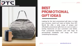 Best Promotional Gift Ideas