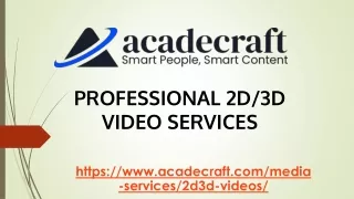 3d animation services