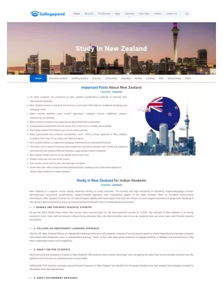 Study In New Zealand Student Visa, Cost Of Living, Top Universities, Intakes