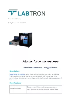 Atomic force microscope