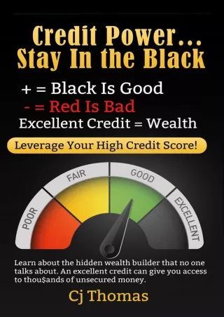 [PDF ✔READ❤ ONLINE] CREDIT POWER: Excellent Credit = Wealth