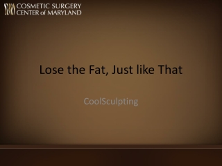 Baltimore coolsculpting