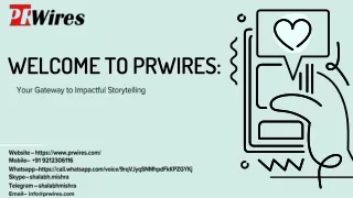 Unleash Your Brand's Potential with PRWires Elevate Your Storytelling Game!