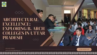 Architectural Excellence Exploring B. Arch Colleges in Uttar Pradesh