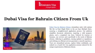 Dubai Visa for Bahrain Citizen From Uk (3)