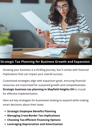 Strategic Tax Planning for Business Growth and Expansion
