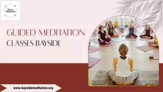 Guided Meditation Classes Bayside