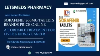 Sorafenib 200mg Tablets Cost Manila