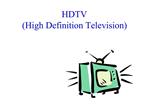 HDTV High Definition Television