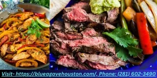 "Flavorful best Fajitas Near Me : Top Houston Eateries -  Blue Agave Cantina