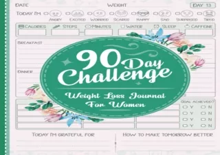 get✔️ [PDF] Download⚡️ Weight Loss Journal for Women: Cute Food and Fitness Planner