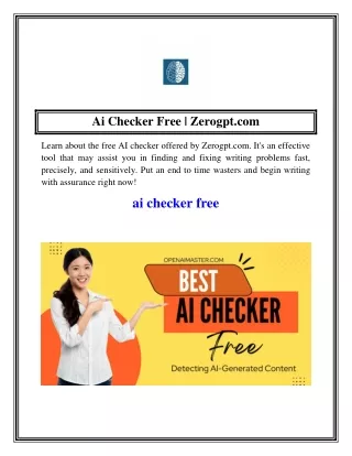 Ai Checker Free  Zerogpt.com