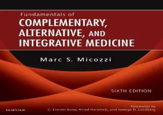 ❤READ ⚡PDF Fundamentals of Complementary, Alternative, and Integrative Medicine