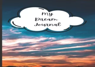 ⚡PDF ✔DOWNLOAD Dream Journal: Clouds Glossy Cover. Wedding Gift/Birthday Gift/Ch