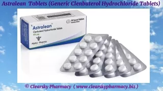 Astralean Tablets (Generic Clenbuterol Hydrochloride Tablets)