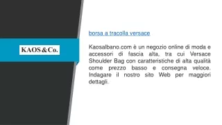 Borsa a tracolla Versace Kaosalbano.com