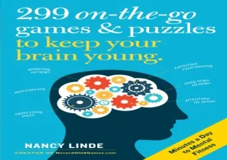 ⚡PDF ✔DOWNLOAD 299 On-the-Go Games & Puzzles to Keep Your Brain Young: Minutes a