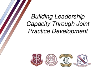 Building Leadership Capacity Through Joint Practice Development