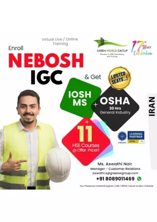 Top Industries That Require Nebosh Certification Nebosh Course in Iran with GWG