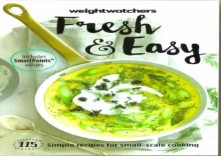 ⚡PDF ✔DOWNLOAD Weight Watchers Fresh & Easy [2015] 115 Simple Recipes for Small-