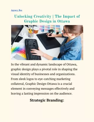 Unlocking Creativity _ The Impact of Graphic Design in Ottawa