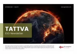 ESG newsletter tattva september2023