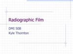 Radiographic Film