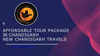 Affordable tour travels in Chandigarh