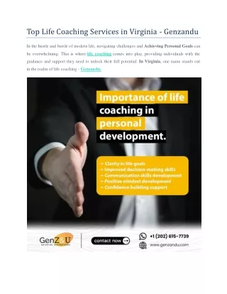 Top Life Coaching Services in Virginia - Genzandu