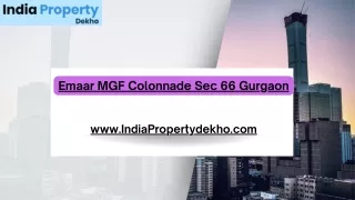 Emaar MGF Colonnade Sec 66 Gurgaon