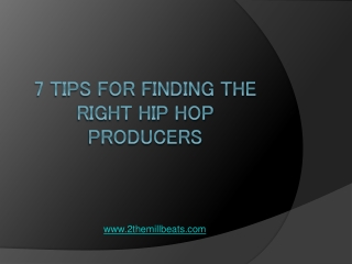 The Hip Hop Producer