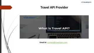 Travel API Provider