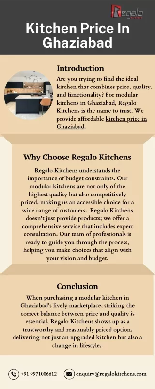 Kitchen Price In Ghaziabad  Regalo Kitchens